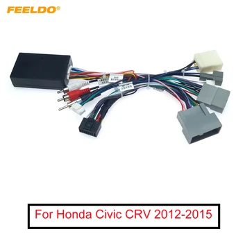 FEELDO Auto-Audio Radio s CD Player 16PIN Android Adapter za Napajanje Calbe Za Honda Civic CRV Medija Ožičenje