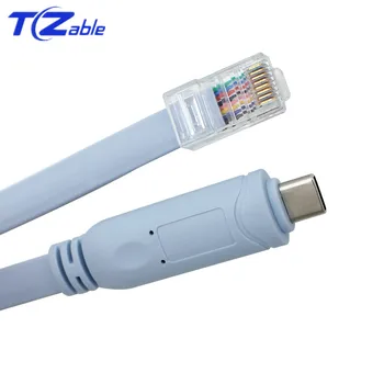 FTDI chip Serijski Kabel USB C 3,1 NA RJ45 Konzolni Kabel RS232 Za Cisco Router RJ 45 Pretvarač Prekidač Linearni Produžni kabel Type-C