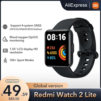 Globalna verzija Xiaomi Redmi Watch 2 Lite Pametne Bluetooth Sat Mi Band 1,55 