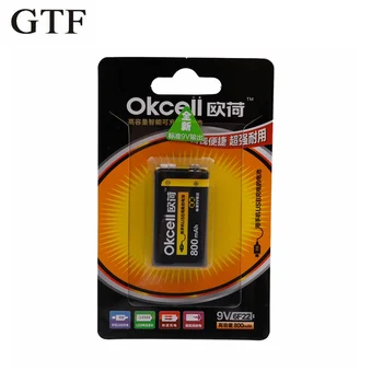 GTF 9/6F22 800 mah USB Li-ion Punjiva Baterija Prijenosni Micro USB prikaz Baterije Za bežični mikrofon Baterija