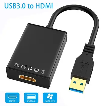HD MI 1080 P USB-a na HD-u MI Adapter za USB 3.0 na HDMI Video Audio Мультимониторный Pretvarač Kabel Za PC, Laptop, Projektor HDTV LCD Tv