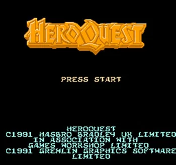 Hero Quest (prototip) 60 Пинов 8-Bitna Igraća karta