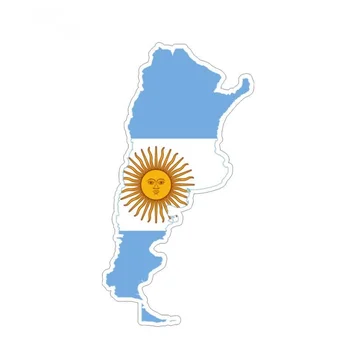 Identitet Argentina Kartica Zastava Automobila Naljepnica PVC Vinil Naljepnica auto oprema 14,2 CM * 7,5 CM