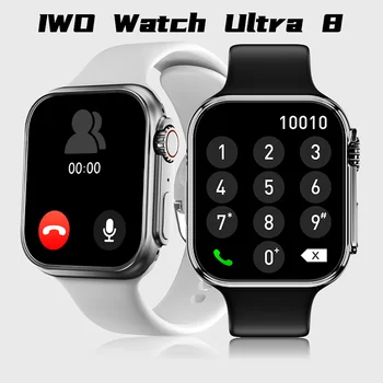 IWO Watch Ultra Series 8 Pametnih Satova Gospodo Poziv Bežični Punjenje Bluetooth NFC Satovi Ženski IP68 Vodootporni Pametni Sat Za Apple