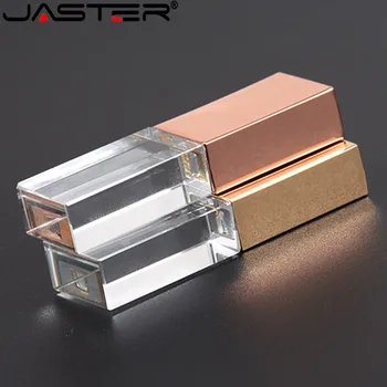 JASTERS Crystal usb sticks 3D print custom logo 4 GB 8 GB 16 GB, 32 GB i 64 GB usb flash drive od prozirnog stakla