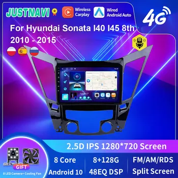 JUSTNAVI DSP Android 10,0 Auto Radio Za Hyundai Sonata I40 I45 8th 2010-2015 8G + 128G Stereo Media Player GPS NAVI