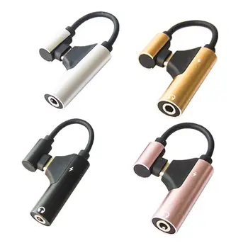 Kabel-adapter za slušalice Type-c do 3,5 mm, audio-adapter Elbow TYPEC, podržava samo puniti i slušanje pjesama