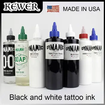 KEEVER 240 ml Originalni Stručni Stalni Tinta Za Tetoviranje Crne i Bijele Tetovaže Pigmenti Šminka Body Art Slikarstvo Tattoo Oprema