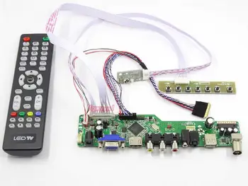 Kit naknade kontroler za HSD101PWW2-A00/HSD101PWW2-A01 TV + HDMI + VGA + AV + USB LCD display Led zaslon Vozač Naknade