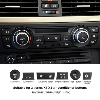Klima A/C control Panel Gumb Auto Oprema Gumb Cirkulaciju Zraka Poklopac za BMW E90 E91 E92 E93 Serije 3 F25 X3 X1 E84