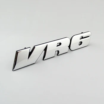 Kromirana 3D Naljepnica VR6 Auto-Grill Ikonu Simbol Naljepnica MK3 Rešetka Auto Logo za VW Golf Corrado Jetta Passat