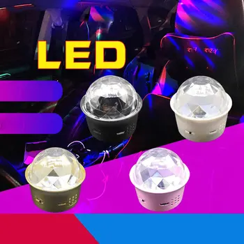 Led Dj Svjetla Rotirajuća Disko-Kugla Scenic Lampe Rgb Usb Punjiva Glasovne Mini Projektor Zvuka Večernje Auto Božićno Lampa