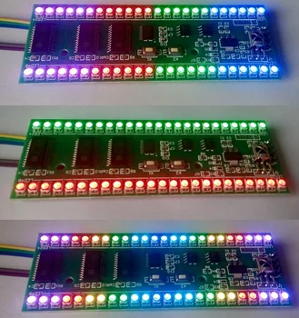 Led RGB MCU Display Pattern Dual-channel 24 Led Indikator Razine VU Metar F Pojačalo
