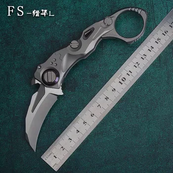 LEMIFSHE Forever Steel Falcon L Sklopivi Nož M390 Oštrica TC4 Титановая Ručka Džepni Kamp Za Preživljavanje Na Otvorenom EDC Alati