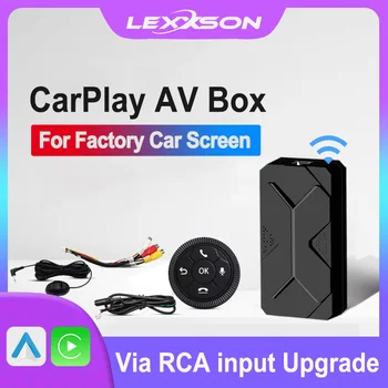 LEXXSON Brže Plug and Play, Univerzalna Android Auto CarPlay AV Box S ulazom RCA Ažuriranje Fabrički Auto Zaslona Glasovno Upravljanje SWC