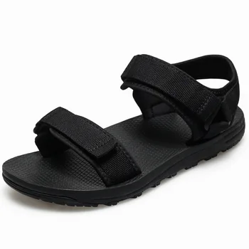 Ljetna muška obuća Za Odmor, Plažu i Sandale za odmor, 2022, Novi Stil, Gumeni Potplat, Modni Ulične Udobne Crne muške Sandale