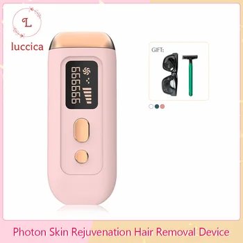LUCCICA-Uređaj za lasersko uklanjanje dlaka ipl-uređaj za uklanjanje dlaka s nova točka smrzavanja safir uređaj za uklanjanje dlaka