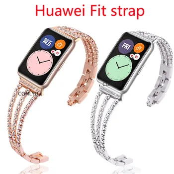 Luksuzni Narukvica Od nehrđajućeg čelika, Narukvica Za Satove, Remen Za Huawei Watch Fit 2 fit2, Pribor Za Pametne Narukvice