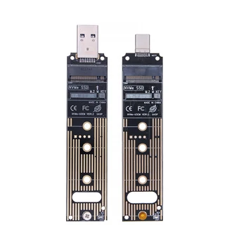 M2 SSD Adapter NVMe Telo M. 2 USB3.1 Torbica za NVME PCIE M Ključ 2230/2242/2260/2280 SSD NVME konverter USB TYPE-A/TYPE-C