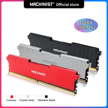 MACHINIST DDR4 8GB, 16GB 2133HMz 2666HMz 3200HMz Igra memorija sa Radijatora DDR4 RAM PC-DIMM za sve matične ploče