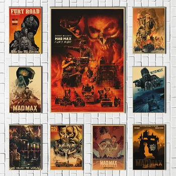 Mad Max Cesta Bijes Klasični Film Kraft-Papir Zidni Umjetnička Slika I Starinski Plakat Dekorativni Home Dekor Zidno Slikarstvo