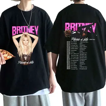 Majice Sa Po Cijeloj Površini Albuma Britney Spears, Modni Svakodnevne Ljetne Majice Оверсайз, Pamučne Majice Kratkih Rukava U Stilu Харадзюку, Vanjska Odjeća