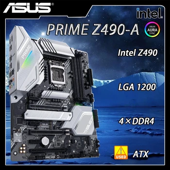 Matična ploča ASUS PRIME Z490-A na bazi Intel Z490 za utičnice LGA1200 10. generacije Core / Pentium/Celeron CPU DDR4 PCI-E 3.0 128 GB