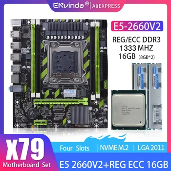 Matična ploča ENVINDA X79 sa XEON E5 2660 V2 4*4g ili 2*8 GB DDR3 1333 REG ECC RAM Memorija Kombinirani set NVME SATA Server