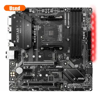 Matična ploča MSI B450M MORTAR MAX podržava do Ryzen 9 s čipom 4xDDR4t Socket AM4 PCI-E 3.0 Max 128 GB 2 ×M. 2 Koristi