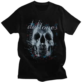 Metal skupina Deftones, Crna Live t-Shirt s Lubanjom, Gospodo punk, hip-hop Majice, Gotička Vintage Rock majica za Ulične Odjeće Unisex