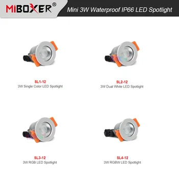 Miboxer mini 3 W Vodootporan IP66 Led Reflektor 12 U jedne boje/Dvostruka Bijela/RGB/RGBW Led Svjetiljka s podesivim ona 2,4 G daljinski Upravljač