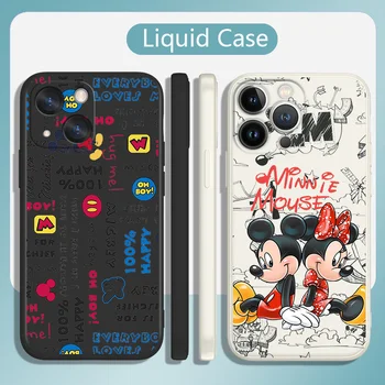 Mickey Mouse par slatka Torbica Za mobitel Apple iPhone 14 13 12 11 Mini Pro XS MAX XR X 8 7 6S SE Plus Tekući Uže Mekana Mekana Torbica