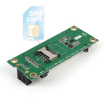 Mini PCI-E Bežični Test WWAN kartica USB 4Pin miniPCI Express kartica utor za SIM karticu za modul 3G / 4G za HUAWEI Za SAMSUNG, ZTE