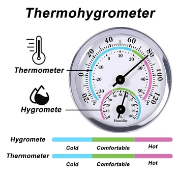 Mini Sauna Sobnoj Temperaturi Mjerač Vlage Mjerni Alat Unutarnji Zidni Termometar Hygrometer za Kućnu Staklenici