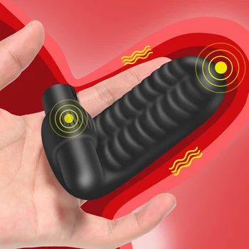 Mini Silikon Prst Rukava Vibrator Ženski Masturbator G Spot Orgazam Masaža Klitorisa Potiču Vibratori I Seks Robu Za Odrasle