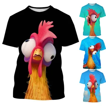 Moda Anime Piletina 3D t-Shirt S po cijeloj površini Ljetnim Smiješne Životinje Harajuku Unisex Cool majice majice
