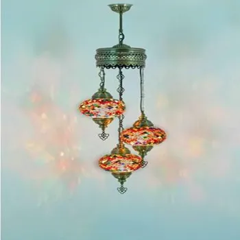 Mozaik luster, turska luster, marokanska retro luster, kristalna stropna svjetiljka