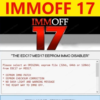 Najnoviji softver IMMOFF17 EDC17 Immo Off Ecu Program NEUROTUNING Immoff17 Disabler Preuzimanje datoteka i uvesti koga u službu video vodič