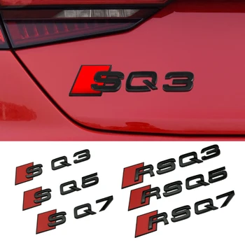 Naljepnica na Stražnji Prtljažnik automobila za S Line Audi RS SQ3 SQ5 SQ7 RSQ3 RSQ5 RSQ7 V8T A3 A5 A7 S3 S5 S7 RS3 RS5 RS7 Simbol Naljepnica za Kućište