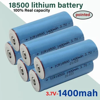 Nova baterija 18500 3,7 1400 mah sa šiljatim vrhom, ion punjiva baterija, Za svjetiljke s jakim svjetlom, антисветовой poseban