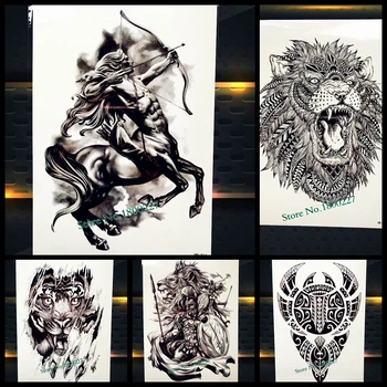 Nova Grčka Mitologija Kentaur Privremena Tetovaža Strijelac Dizajn Ruka Tattoo Dizajna Za Muškarce, Žene Body Art Lažni Vodootporan Tattoo Naljepnice