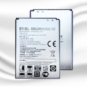 Novi 2440 mah BL-59UH Zamjenske Baterije Za LG G2 Mini D618 D620 D620R D620K D410 D315 F70 BL59UH Telefon Bateria + Staze-kod