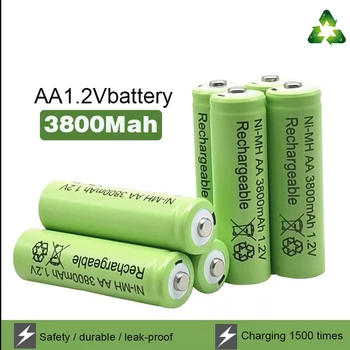 Novi 3800 mah AA 1,2 baterija Ni-MH punjive baterije za Igračke, Daljinski Upravljač Punjive AA Baterije 1,2 3800 mah baterija