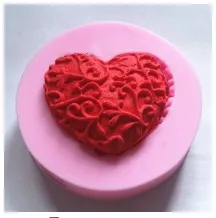 Novi oblik za torte sa čipkom помадкой u obliku srca, sapuna, čokolade obrazac za kuhinjski pečenje FM087