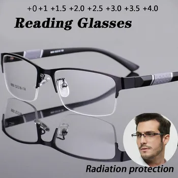 Novi Trend Naočale Za čitanje i Za Muškarce i Žene, Visokokvalitetna Полукадровая Dioptrije okvira, Poslovni Uredski Muške naočale Na dioptrijske naočale oculos