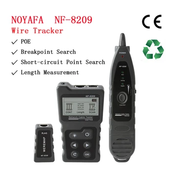 NOYAFA NF-488/NF-8209 LCD Zaslon Mrežni Kabel Tester Žice Tracker Lan Tester PoE cat5 Ethernet cat6 Mrežne Alate