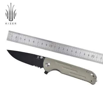 Nož Kizer Survival Justice V4543N2 Novi Ulični Nož Smeđa G10 Ručka High-end Peraja Objavljuje Ručni Alat