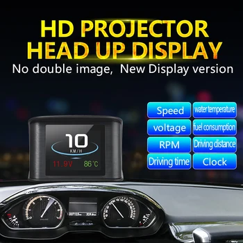 OBDII Zaslon Auto-Projektor Brzine Digitalni Brzinomjer Zaslon za Glavu Zaslon Potrošnja Goriva, Senzor Temperature Dijagnostika