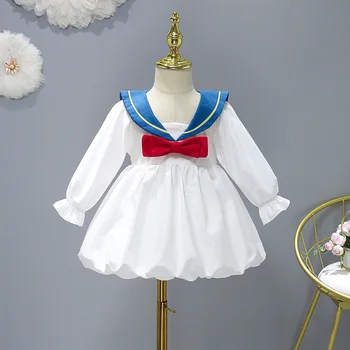 Odjeća Za Djevojčice Dječja Haljina Casual Odijelo Slatka Donald Duck Proljeće i Jesen Od 1 do 7 Godina Svakodnevne Haljine Za Djevojčice, Dječje Odijevanje