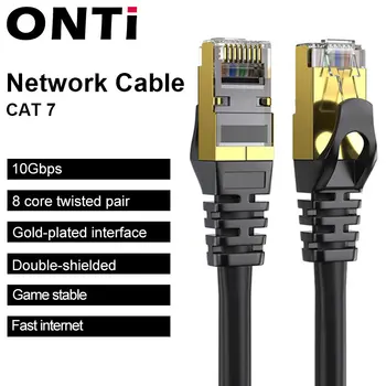 ONTi Ethernet Kabel RJ45 Cat7 Lan UTP Kabel RJ-45 Mrežni Kabel Cat6 Kompatibilan Patch Kabel za Modem, Router, Ethernet Kabela